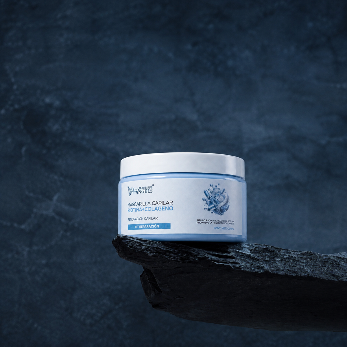 Mascarilla Capilar Biotina y Colágeno Beautiful Angels: Nutre Profundamente, Fortalece las Fibras desde la Raíz hasta las Puntas, Proporciona Elasticidad y Vitalidad y Reduce la Rotura y las Puntas Abiertas para un Cabello más Resistente y Duradero