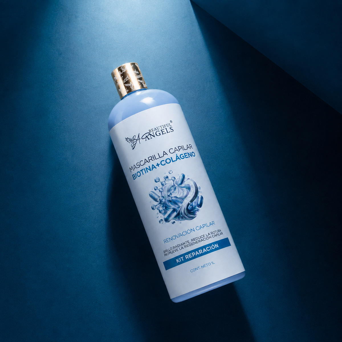 Mascarilla Capilar Biotina y Colágeno Beautiful Angels: Nutre Profundamente, Fortalece las Fibras desde la Raíz hasta las Puntas, Proporciona Elasticidad y Vitalidad y Reduce la Rotura y las Puntas Abiertas para un Cabello más Resistente y Duradero