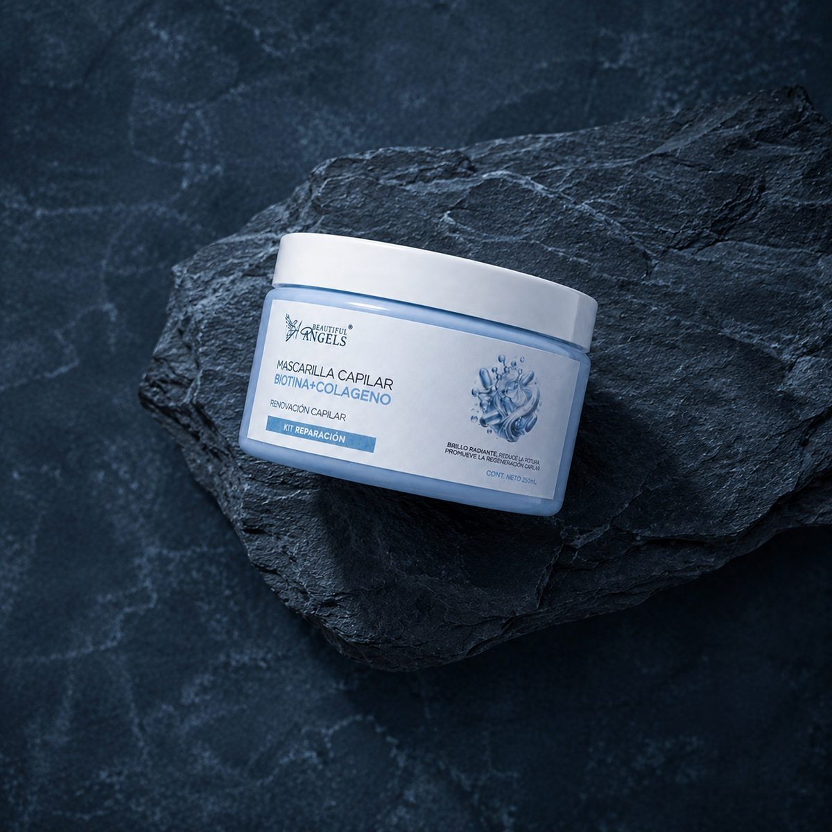 Mascarilla Capilar Biotina y Colágeno Beautiful Angels: Nutre Profundamente, Fortalece las Fibras desde la Raíz hasta las Puntas, Proporciona Elasticidad y Vitalidad y Reduce la Rotura y las Puntas Abiertas para un Cabello más Resistente y Duradero