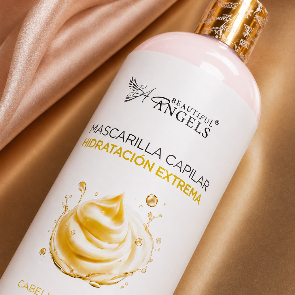 Mascarilla Capilar Hidratación Extrema Restaura Beautiful Angels: Fortalece y Nutre Cada Mechón, Combate la Sequedad y la Falta de Brillo