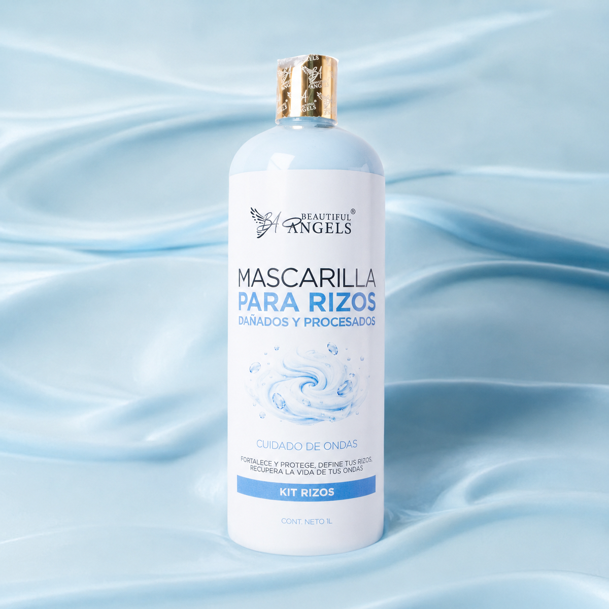 Mascarilla Para Cabello Rizado Beautiful Angels: Hidrata Profundamente, Reconstruye y Revitaliza, Devuelve la Forma y Elasticidad a tus Rizos con un Brillo Duradero