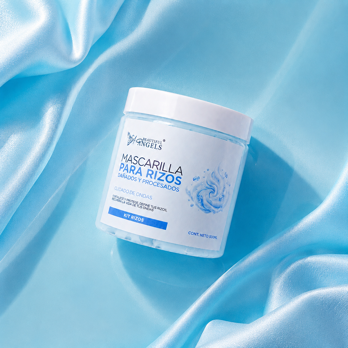 Mascarilla Para Cabello Rizado Beautiful Angels: Hidrata Profundamente, Reconstruye y Revitaliza, Devuelve la Forma y Elasticidad a tus Rizos con un Brillo Duradero