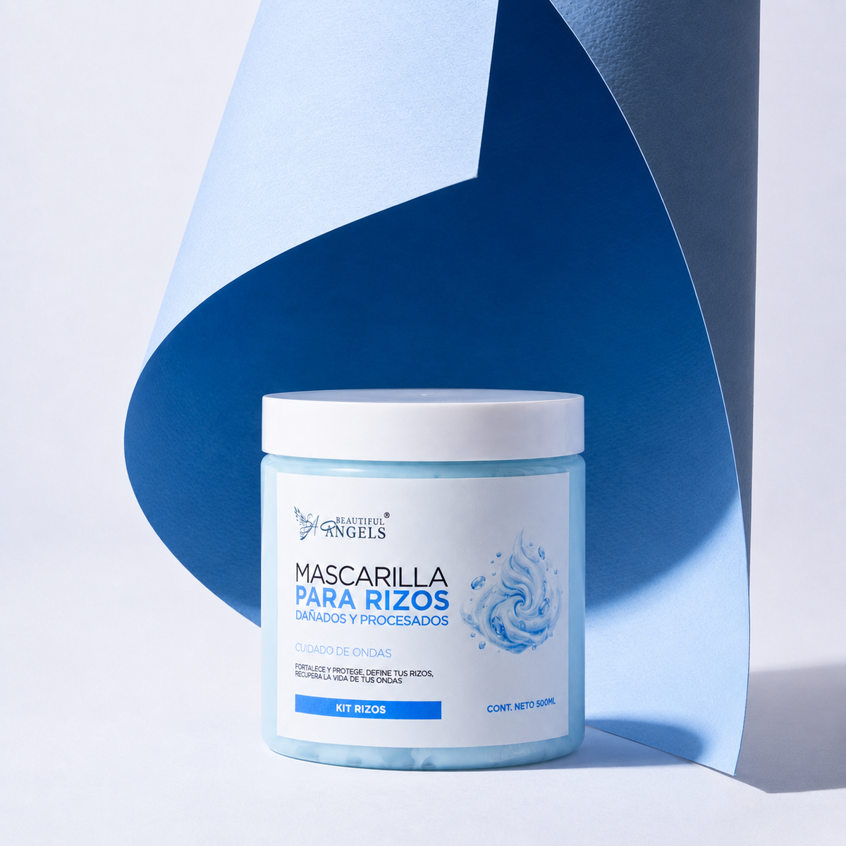 Mascarilla Para Cabello Rizado Beautiful Angels: Hidrata Profundamente, Reconstruye y Revitaliza, Devuelve la Forma y Elasticidad a tus Rizos con un Brillo Duradero