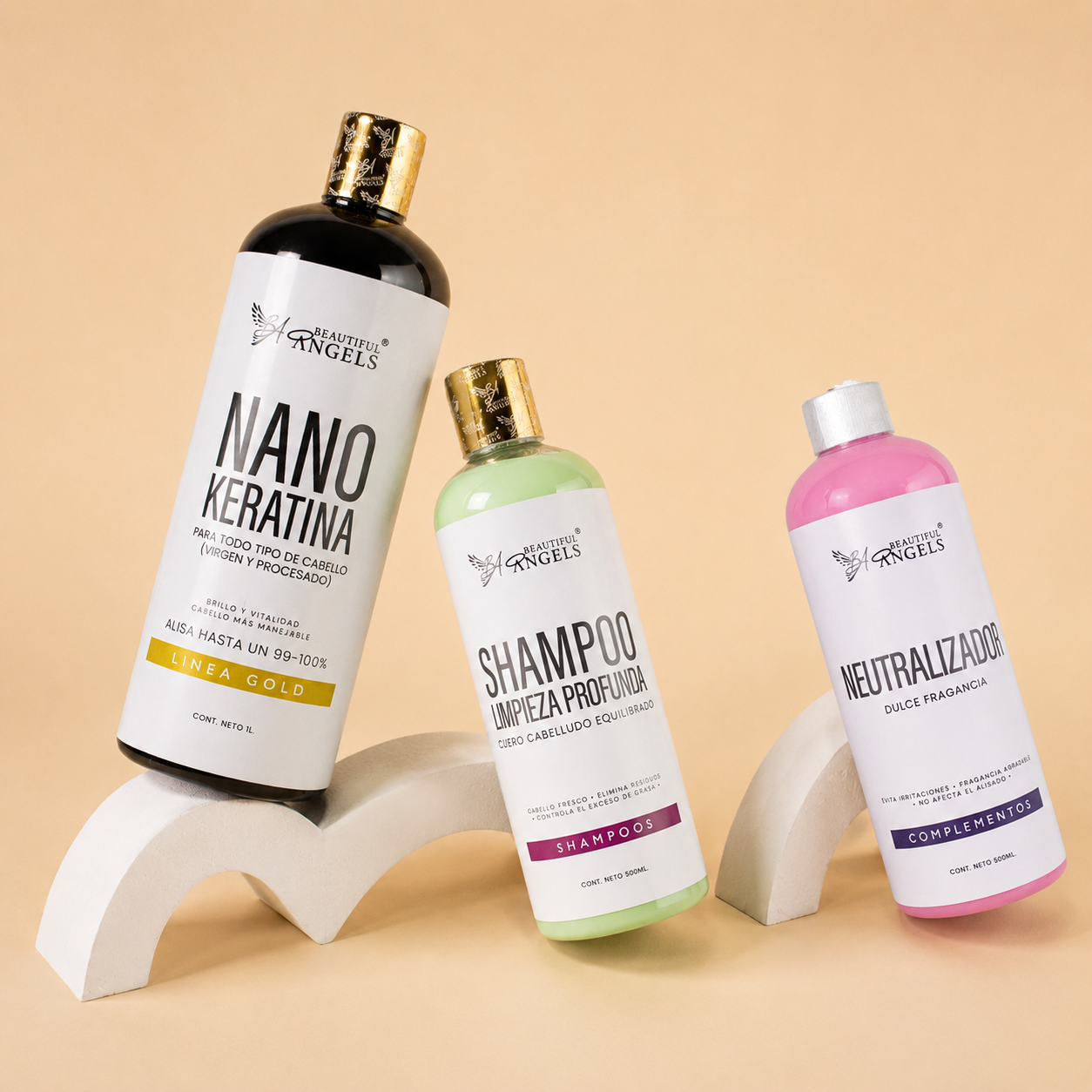 Kit Nanokeratina Gold + Shampoo Limpieza Profunda + Neutralizador: La Transformación Capilar que Tu Cabello Está Esperando
