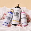 Kit Nanoplastia Gold + Shampoo Liso Perfecto + Neutralizador: Liso brillante, suavidad intensa y cuidado para cabello procesado.