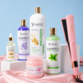 Kit Nanokeratina Silver 1L + Shampoo Limpieza Profunda 500ml + Shampoo Liso Perfecto 500ml + Sellador de Keratina 250ml + Aceite de Argán 100ml + Plancha Beautiful Angels
