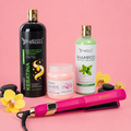 Kit Nanokeratina Gold 1L + Shampoo Limpieza 500ml + Sellador de Keratina 250ml + Plancha Beautiful Angels