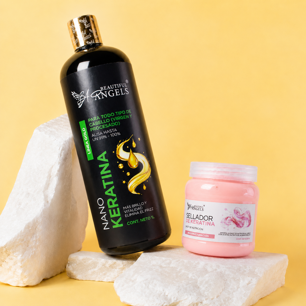 Kit Nanokeratina Gold 1L + Sellador de Keratina 250 ML