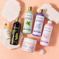 Kit Básico de Nanoplastia Gold 500 ml – Beautiful Angels, para Cabello Procesado y Decolorado, Fortalece la Hebra, y Deja un Cabello Controlado y Manejable y Deja un Acabado Brillante y Sedoso
