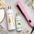 Kit Nanoplastia Silver 1L + Shampoo Limpieza Profunda 500ml + Plancha Beautiful Angels
