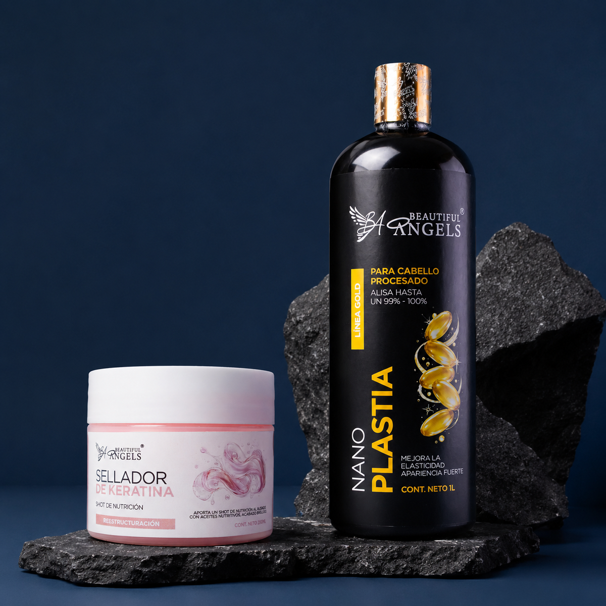 Kit Nanoplastia Gold 1L + Sellador de Keratina 250 ML