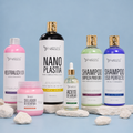Kit Nanoplastia Gold + Shampoo Limpieza Profunda + Shampoo Liso Perfecto + Neutralizador + Sellador de Keratina + Aceite de Argán