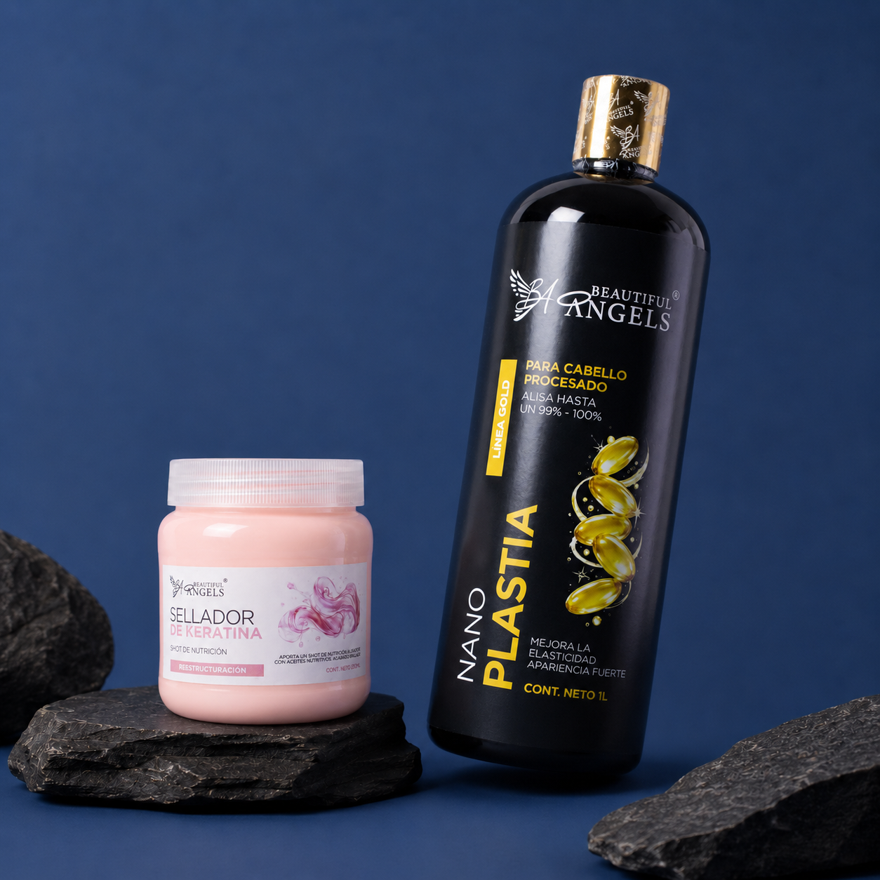 Kit Nanoplastia Gold 1L + Sellador de Keratina 250 ML