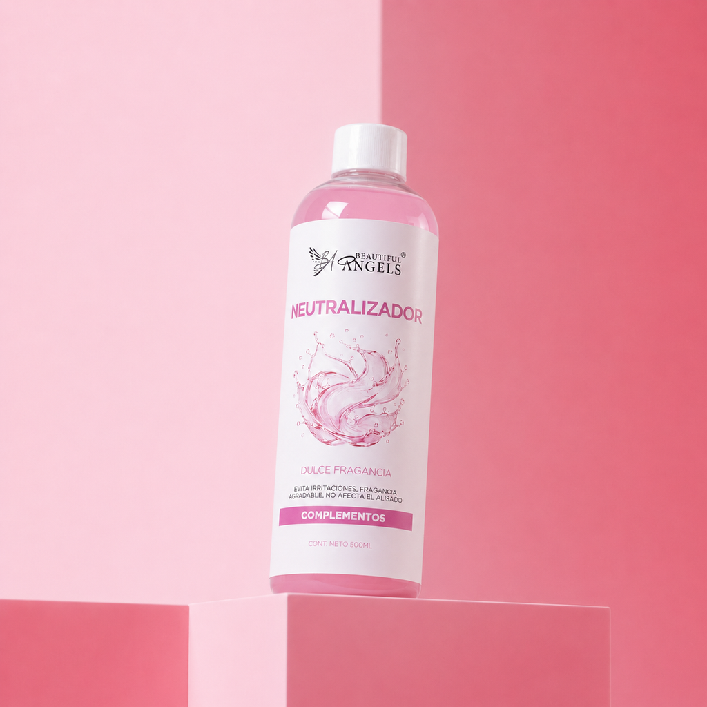 Kit Básico de Keratina Brasileña Gold 500ml Beautiful Angels-para Cabello Quebradizo, Rizado y suave, con acabado duradero
