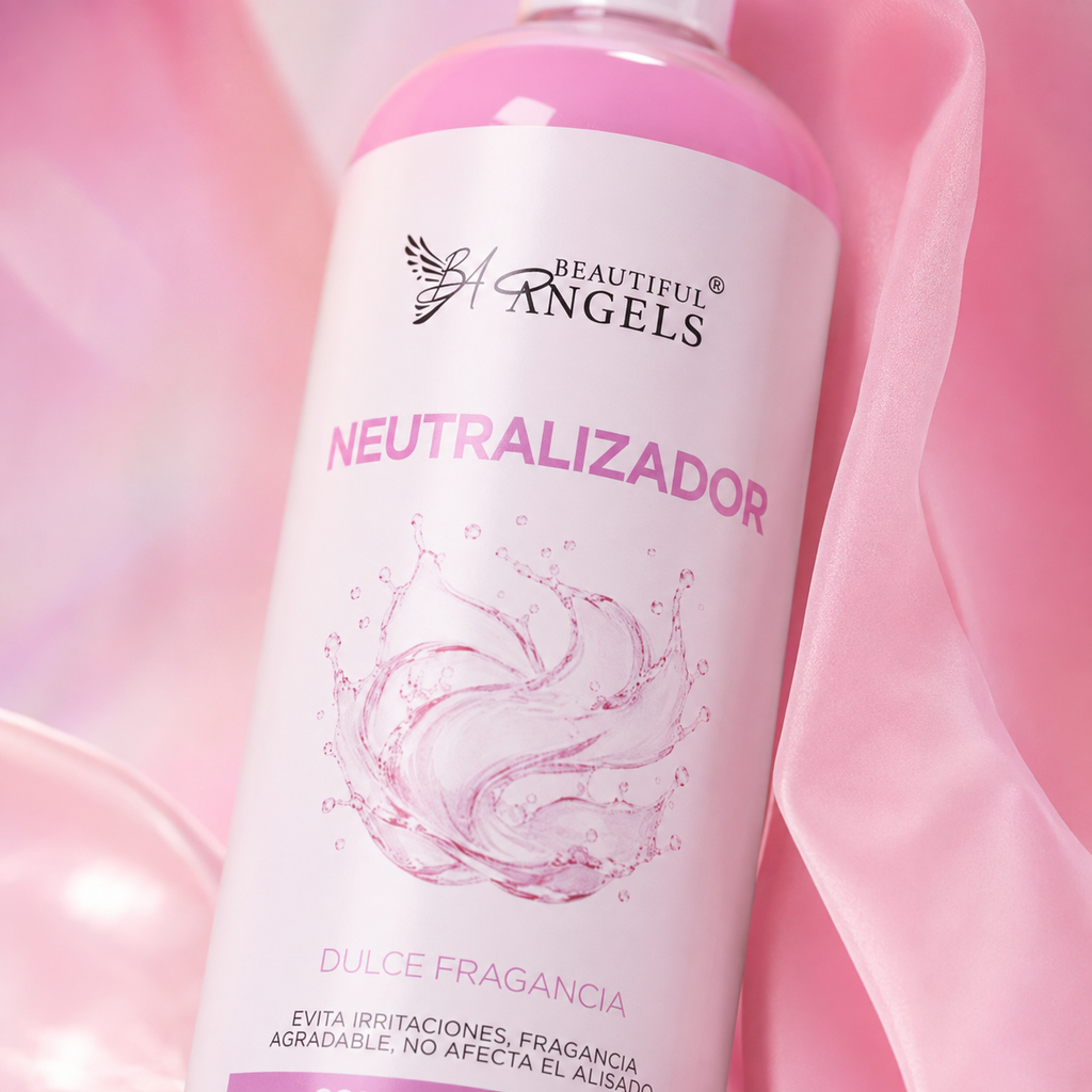 Neutralizador para Alisados Gold Beautiful Angels: Evita Irritaciones, No Afecta el Alisado y Logra una Neutralización Efectiva del 70% al 80% para un Acabado Equilibrado y Duradero
