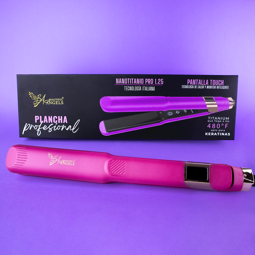 Plancha Profesional Beautiful Angels Fucsia