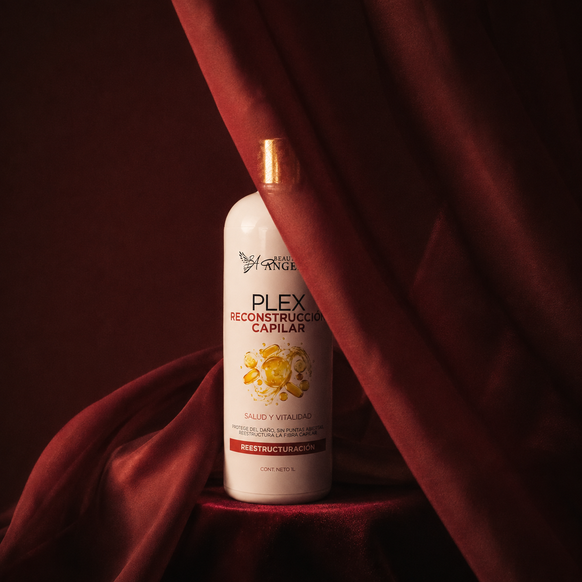 Plex Reconstructor Beautiful Angels: Restauración profunda que fortalece desde el interior, cierra puntas abiertas y devuelve elasticidad para cabello con daños mecánicos, térmicos y químicos.