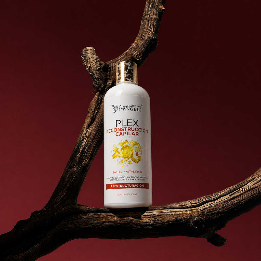 Plex Reconstructor Beautiful Angels: Restauración profunda que fortalece desde el interior, cierra puntas abiertas y devuelve elasticidad para cabello con daños mecánicos, térmicos y químicos.