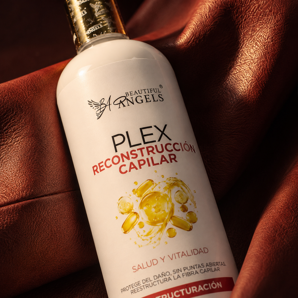 Plex Reconstructor Beautiful Angels: Restauración profunda que fortalece desde el interior, cierra puntas abiertas y devuelve elasticidad para cabello con daños mecánicos, térmicos y químicos.