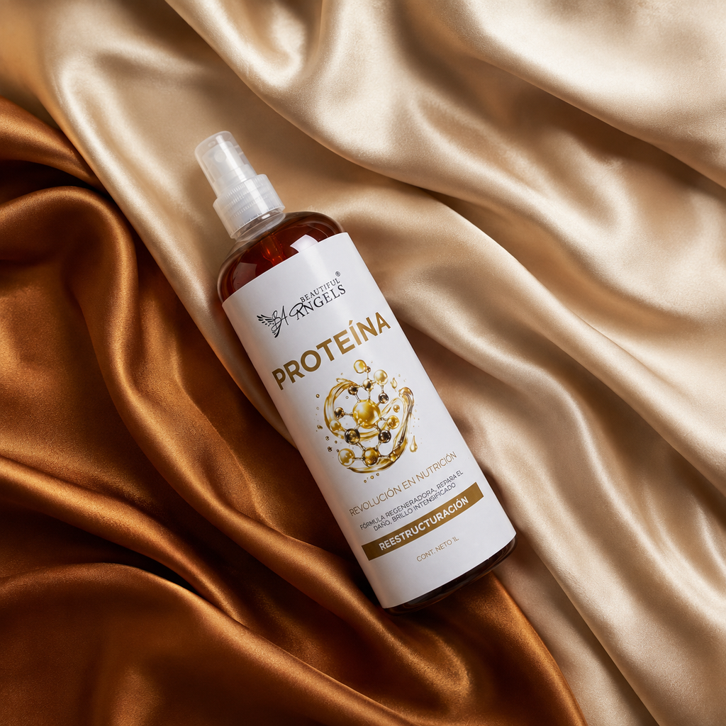 Proteína Beautiful Angels: Reparación intensiva con 80% de queratina pura, reconstruye la estructura del cabello, devuelve fuerza y elasticidad y recupera cabellos dañados por químicos.