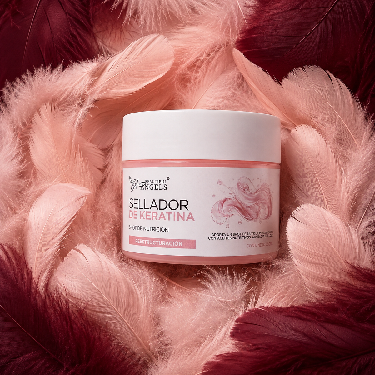 Kit Básico KeraBotox Silver 500 ml – Beautiful Angels – Cabello más Suave, Hidratado y Manejable, Apto para Todo Tipo de Cabello con Lavado Inmediato