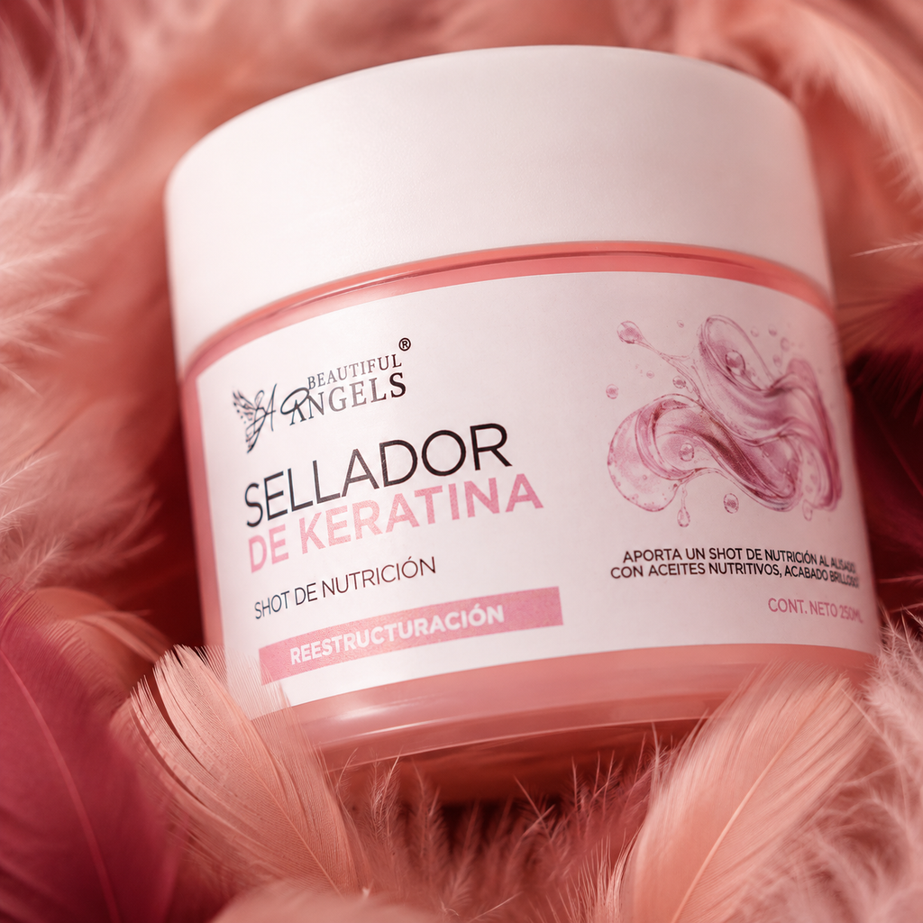 Kit Básico KeraBotox Silver 500 ml – Beautiful Angels – Cabello más Suave, Hidratado y Manejable, Apto para Todo Tipo de Cabello con Lavado Inmediato