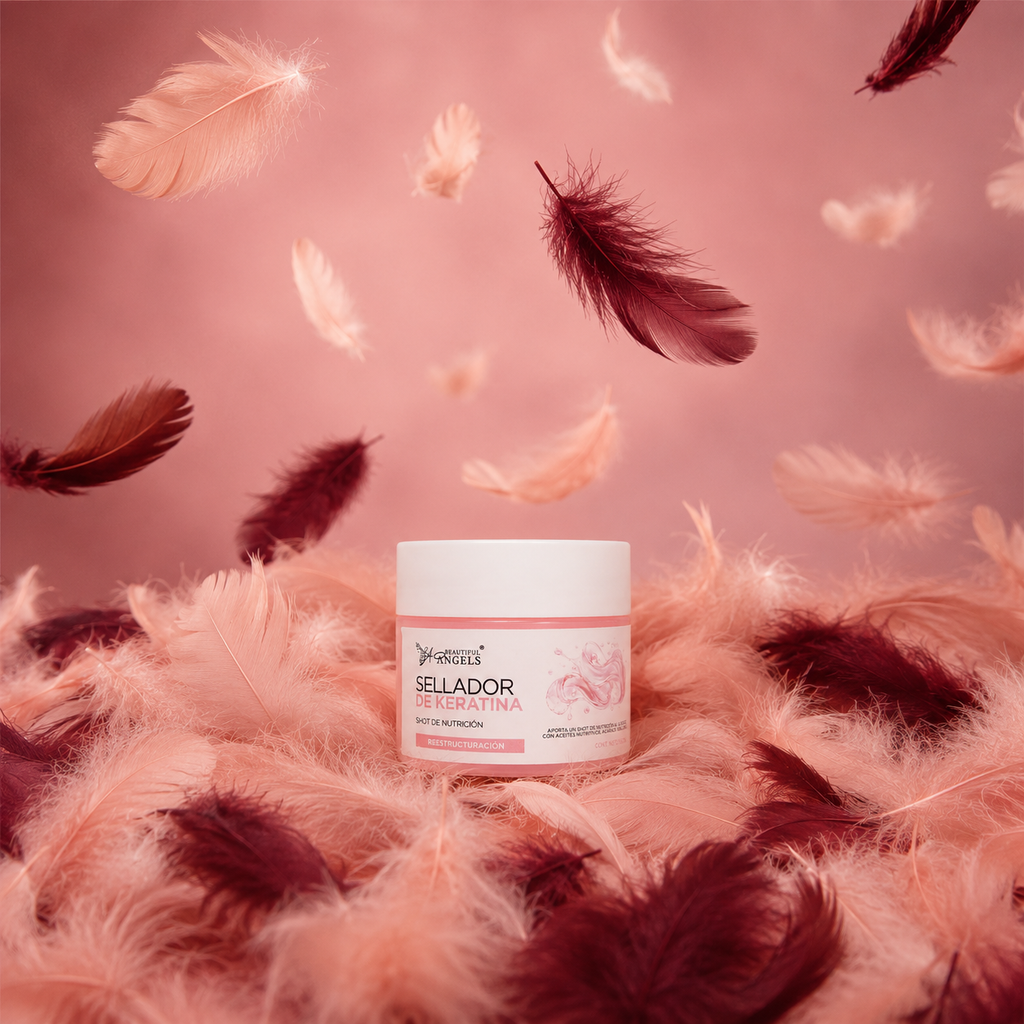 Sellador de Keratina Beautiful Angels: Shot de Nutrición al Momento de Terminar un Alisado Progresivo, con Control Absoluto del Frizz, Reducción de la Esponjosidad