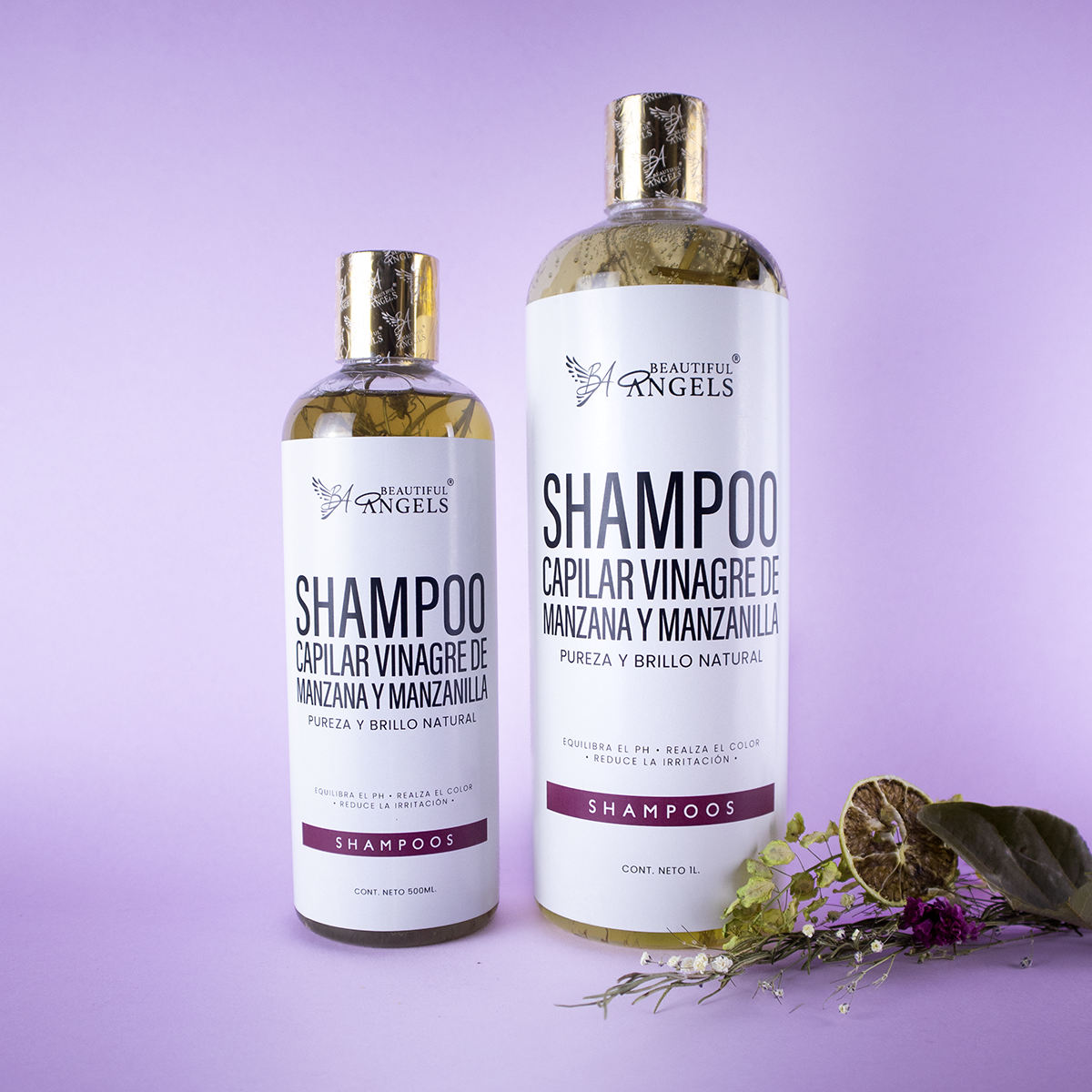 Shampoo Capilar Vinagre de Manzana y Manzanilla