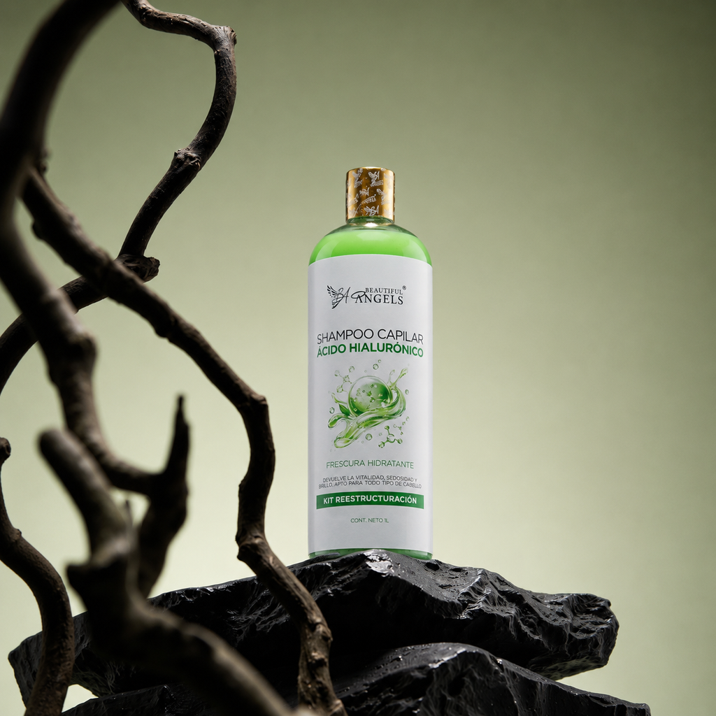 ✦ Kit Ácido Hialurónico Beautiful Angels 1L ✦ Reestructuración e hidratación profunda para un cabello fuerte, radiante y lleno de vida.