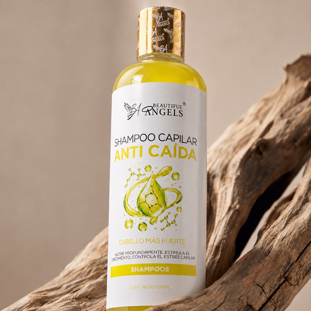 Shampoo Anti-Caída Beautiful Angels: Fortalece tu Cabello desde la Raíz y Previene la Caída