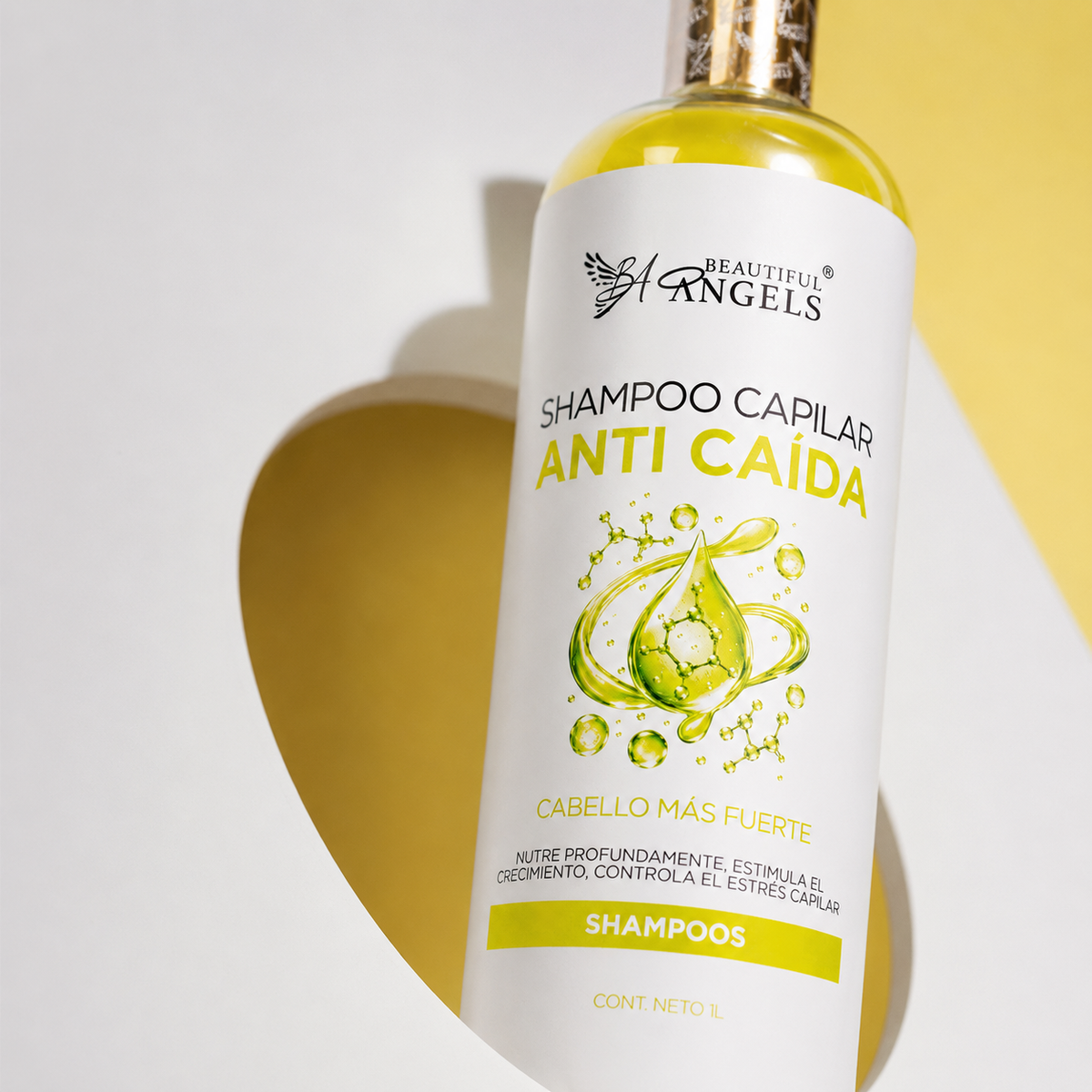 Shampoo Anti-Caída Beautiful Angels: Fortalece tu Cabello desde la Raíz y Previene la Caída