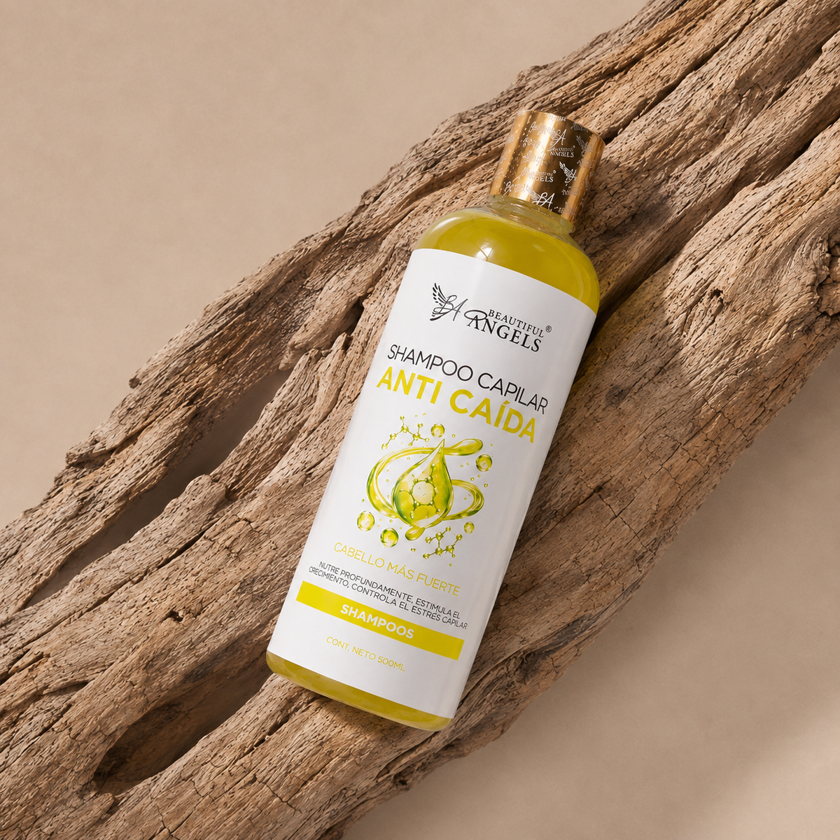 Shampoo Anti-Caída Beautiful Angels: Fortalece tu Cabello desde la Raíz y Previene la Caída