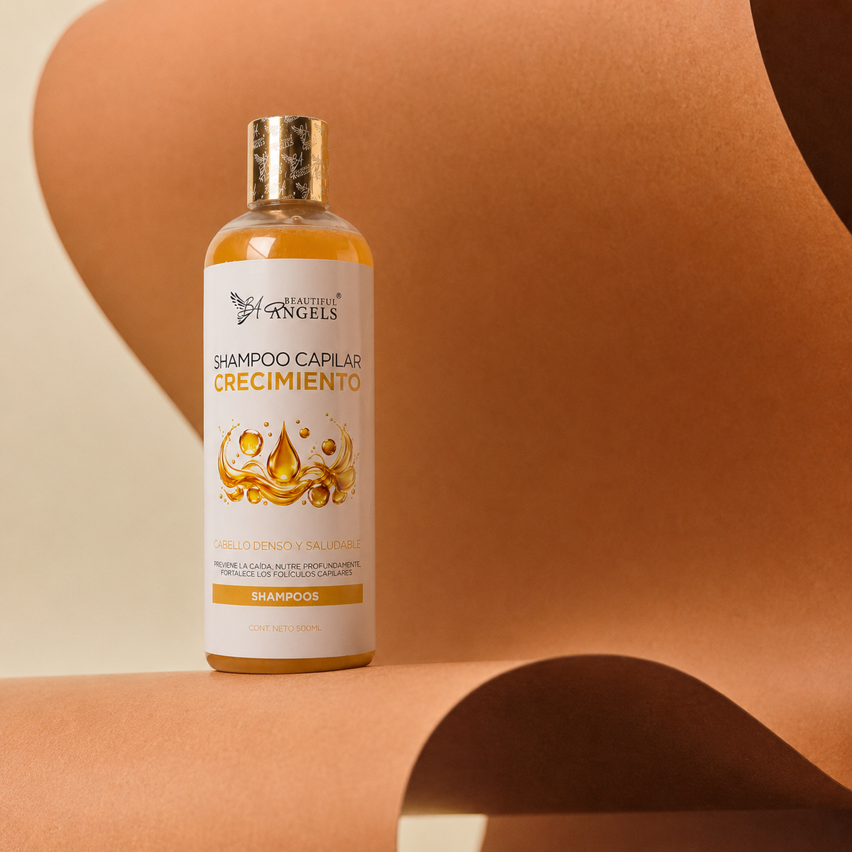 Shampoo Crecimiento Beautiful Angels: Estimula el Crecimiento Capilar, Fortalece desde la Raíz y Nutre a Profundidad, Previene la Caída