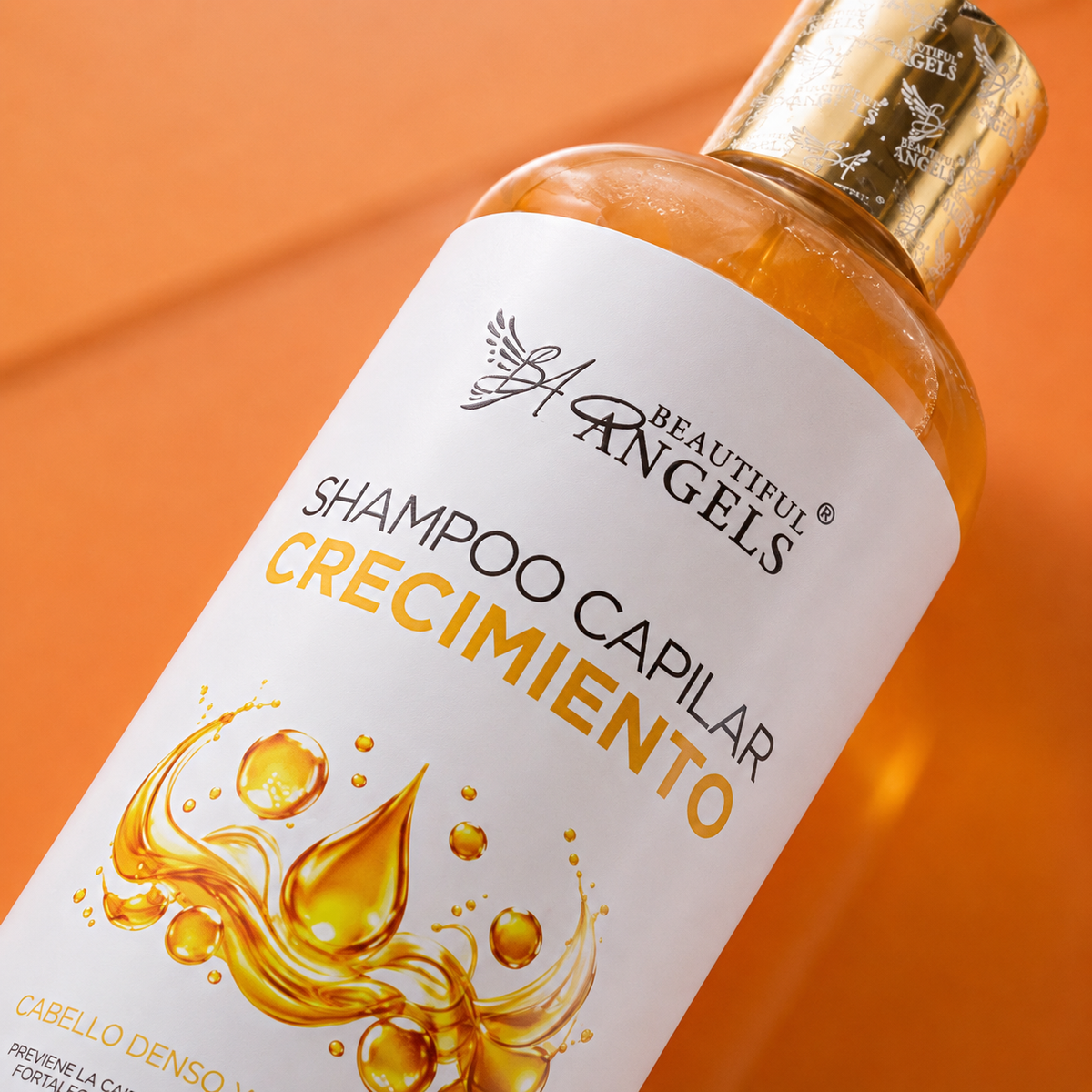 Shampoo Crecimiento Beautiful Angels: Estimula el Crecimiento Capilar, Fortalece desde la Raíz y Nutre a Profundidad, Previene la Caída