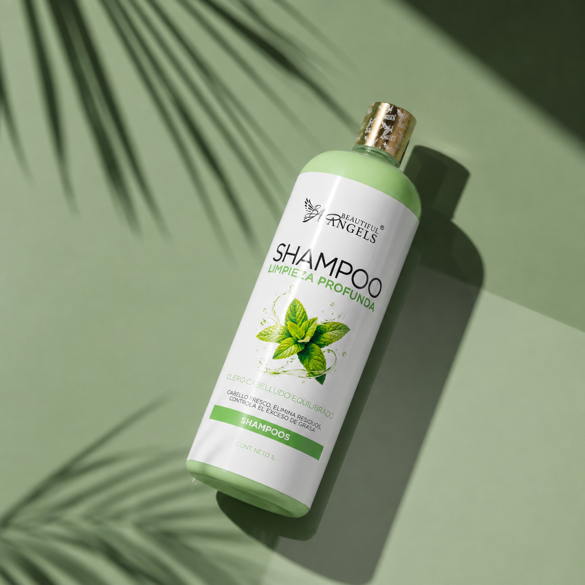 Shampoo Limpieza Profunda Beautiful Angels: Ideal antes de Keratinas y Reestructuraciones, Espuma Rica y Cremosa que Limpia sin Resecar, Cuero Cabelludo Limpio y Equilibrado, Elimina Residuos Acumulados, Controla el Exceso de Grasa