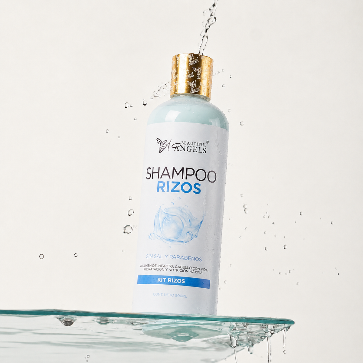 Shampoo Rizos Beautiful Angels: Define y Realza la Forma Natural de tus Rizos, Controla el Encrespamiento, Aporta Elasticidad y Movimiento