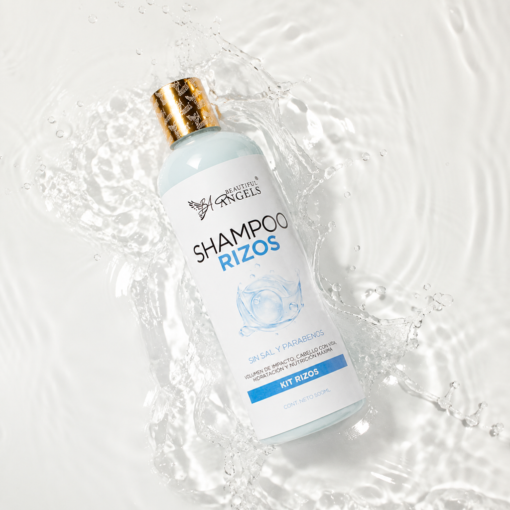 Shampoo Rizos Beautiful Angels: Define y Realza la Forma Natural de tus Rizos, Controla el Encrespamiento, Aporta Elasticidad y Movimiento