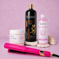 Kit Taninoplastia Gold 1L+ Neutralizador 500ML + Sellador de Keratina 250ML + Plancha Profesional Beautiful Angels