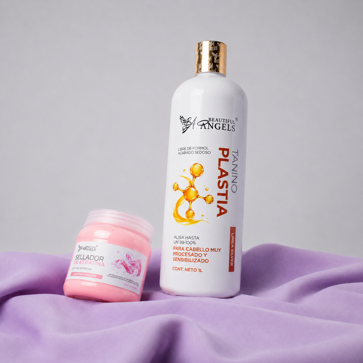 Kit Taninoplastia  Silver 1L + Sellador de Keratina 250ML
