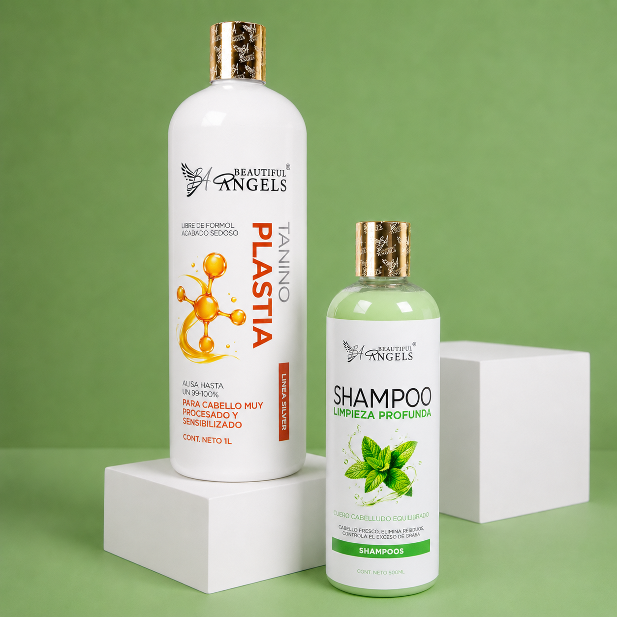 Kit Taninoplastia Silver 1L + Shampoo de Limpieza Profunda 500ML