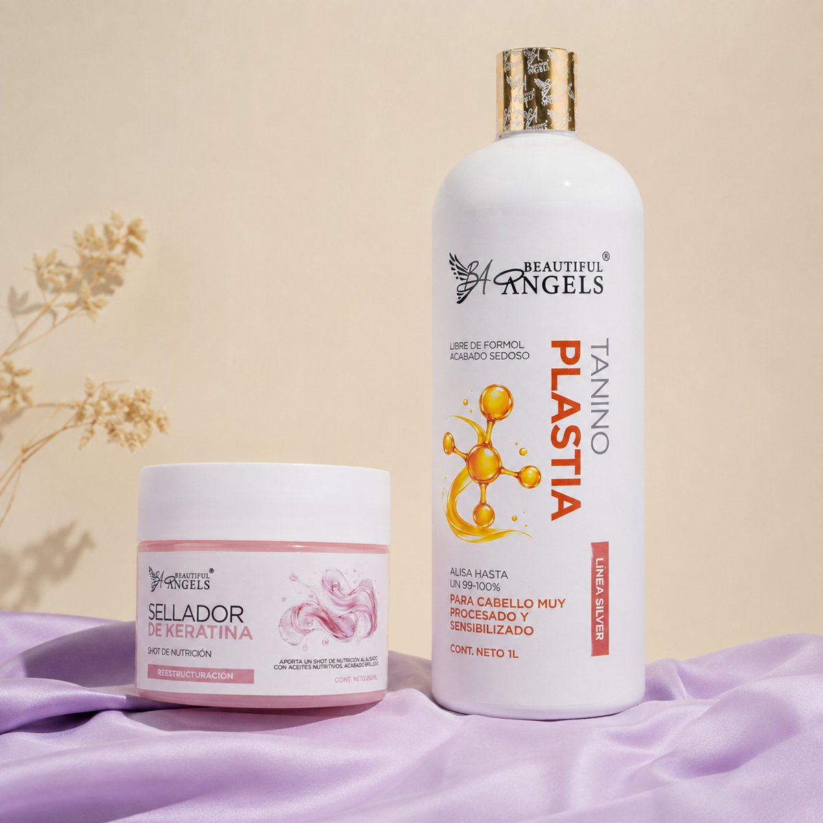 Kit Taninoplastia  Silver 1L + Sellador de Keratina 250ML