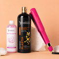 Kit Taninoplastia Gold 1L + Neutralizador 500ml + Plancha Beautiful Angels