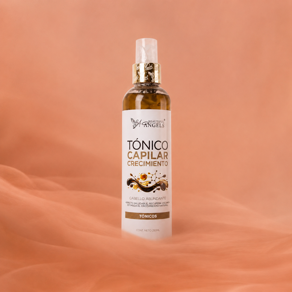 Tónico Capilar Crecimiento 250ml Beautiful Angels: Estimula el Crecimiento Natural del Cabello,  Resistente y Llena de Vitalidad