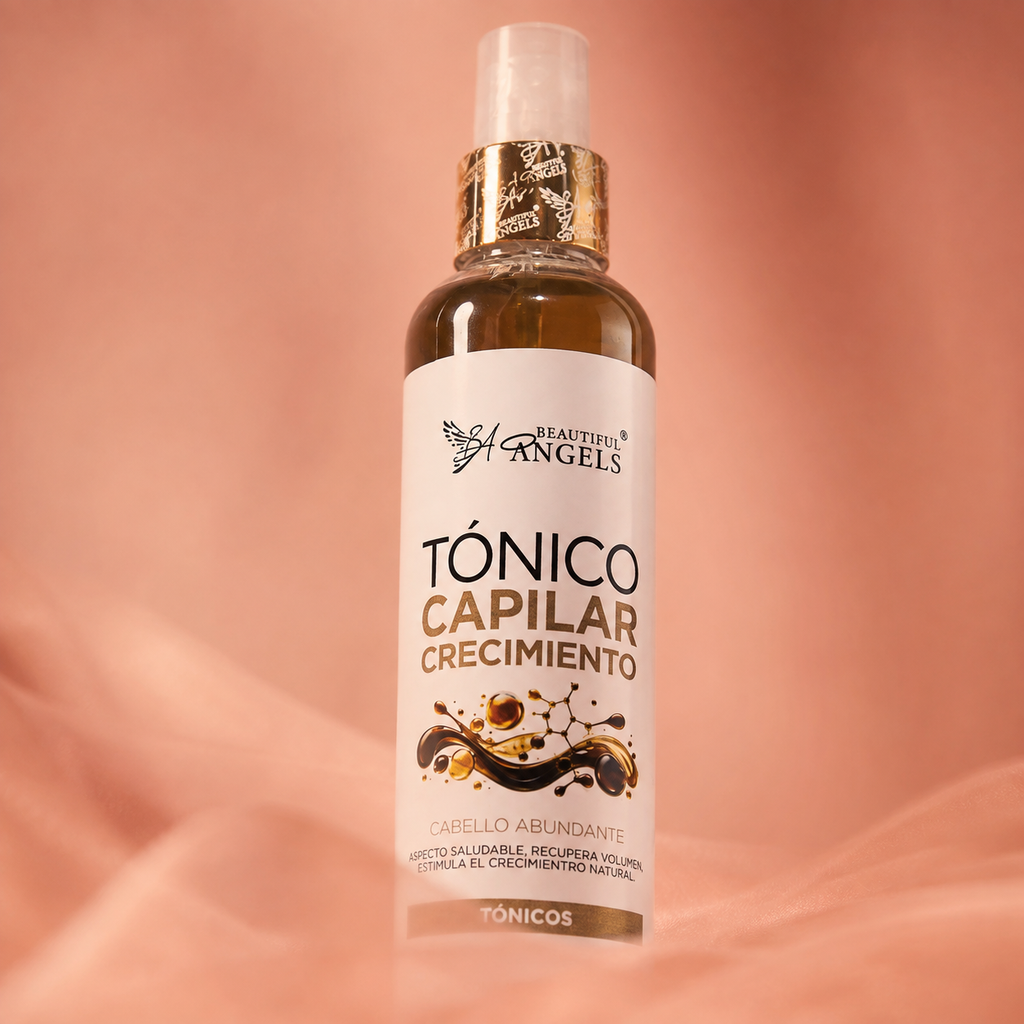 Tónico Capilar Crecimiento 250ml Beautiful Angels: Estimula el Crecimiento Natural del Cabello,  Resistente y Llena de Vitalidad