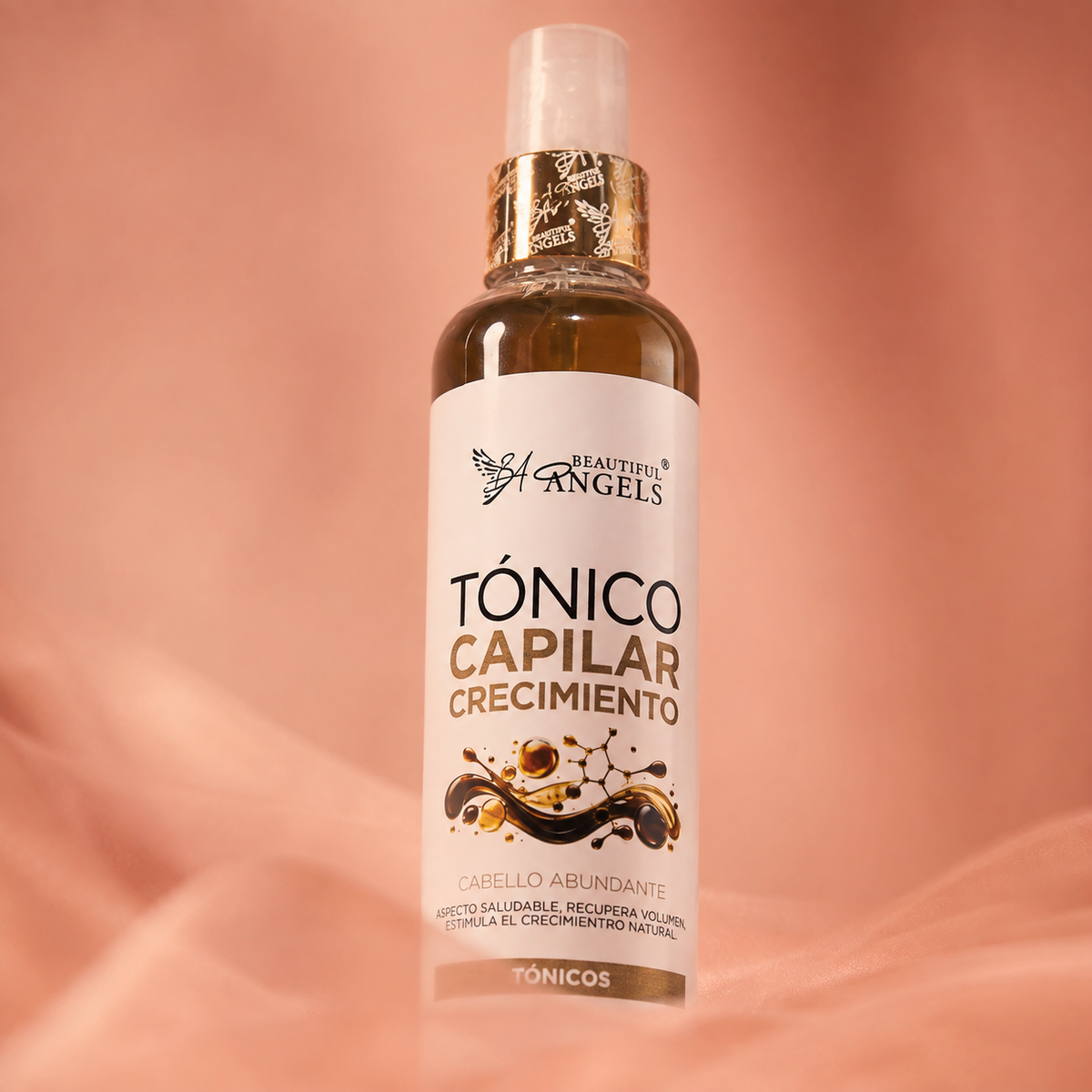 Tónico Capilar Crecimiento 250ml Beautiful Angels: Estimula el Crecimiento Natural del Cabello,  Resistente y Llena de Vitalidad