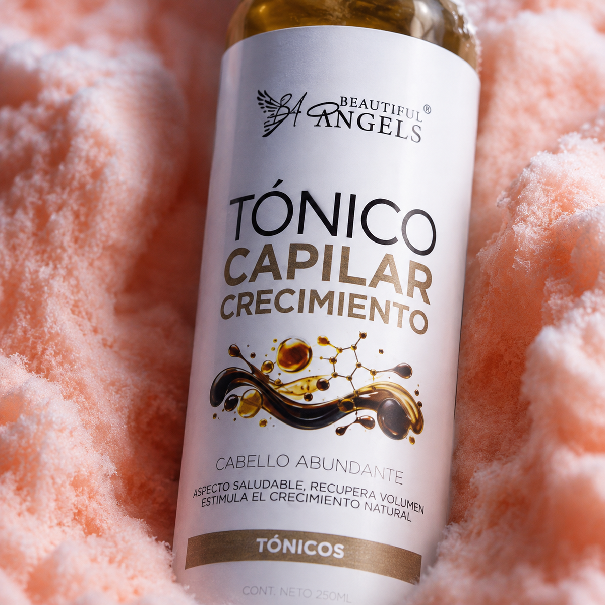 Tónico Capilar Crecimiento 250ml Beautiful Angels: Estimula el Crecimiento Natural del Cabello,  Resistente y Llena de Vitalidad