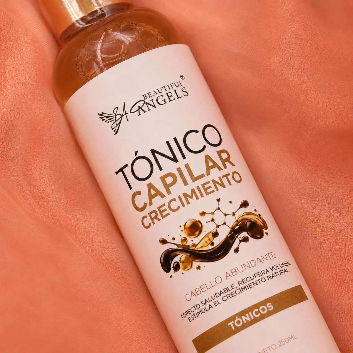 Tónico Capilar Crecimiento 250ml Beautiful Angels: Estimula el Crecimiento Natural del Cabello,  Resistente y Llena de Vitalidad