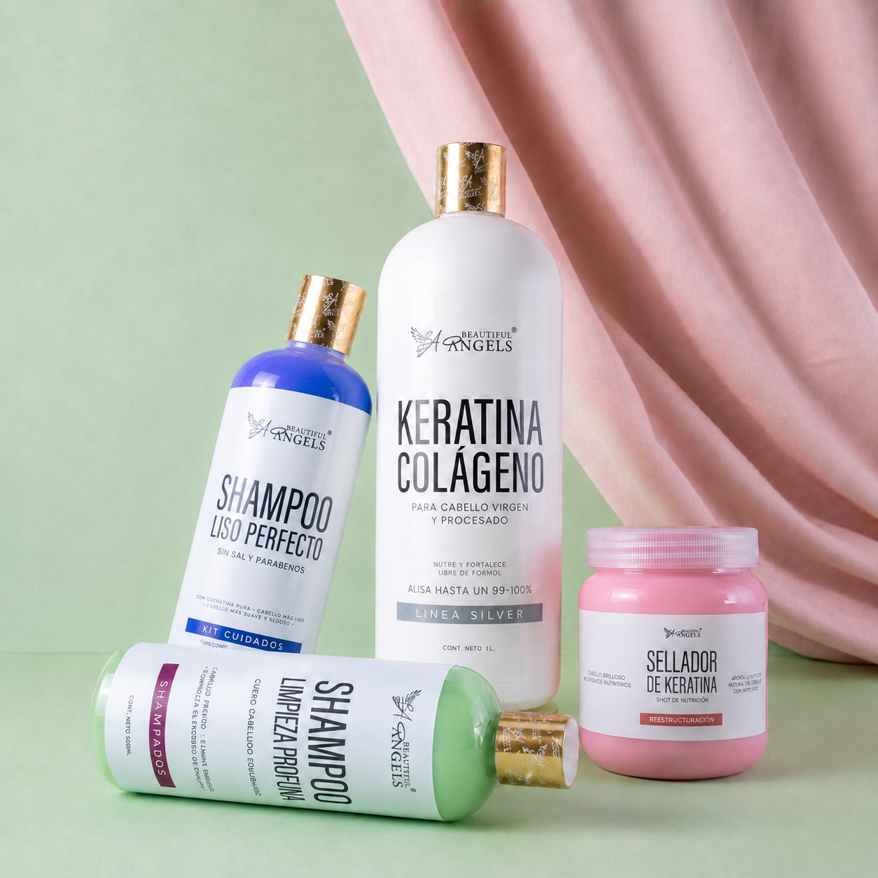 Kit Keratina Colágeno Silver – Alisado Profesional Sin Formol