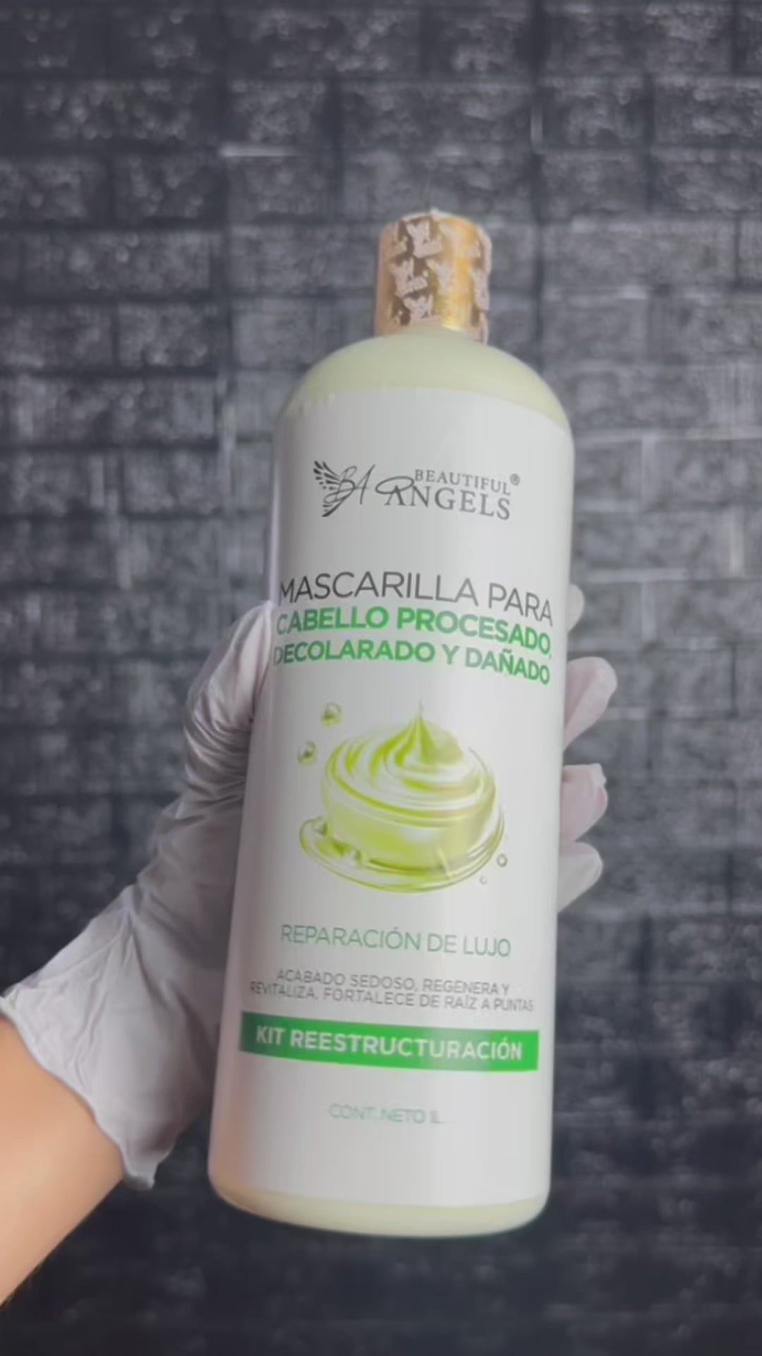 Mascarilla para Cabello Procesado, Decolorado y Dañado Beautiful Angels: Hidratación , Suaviza, y Logra un Acabado Sedoso