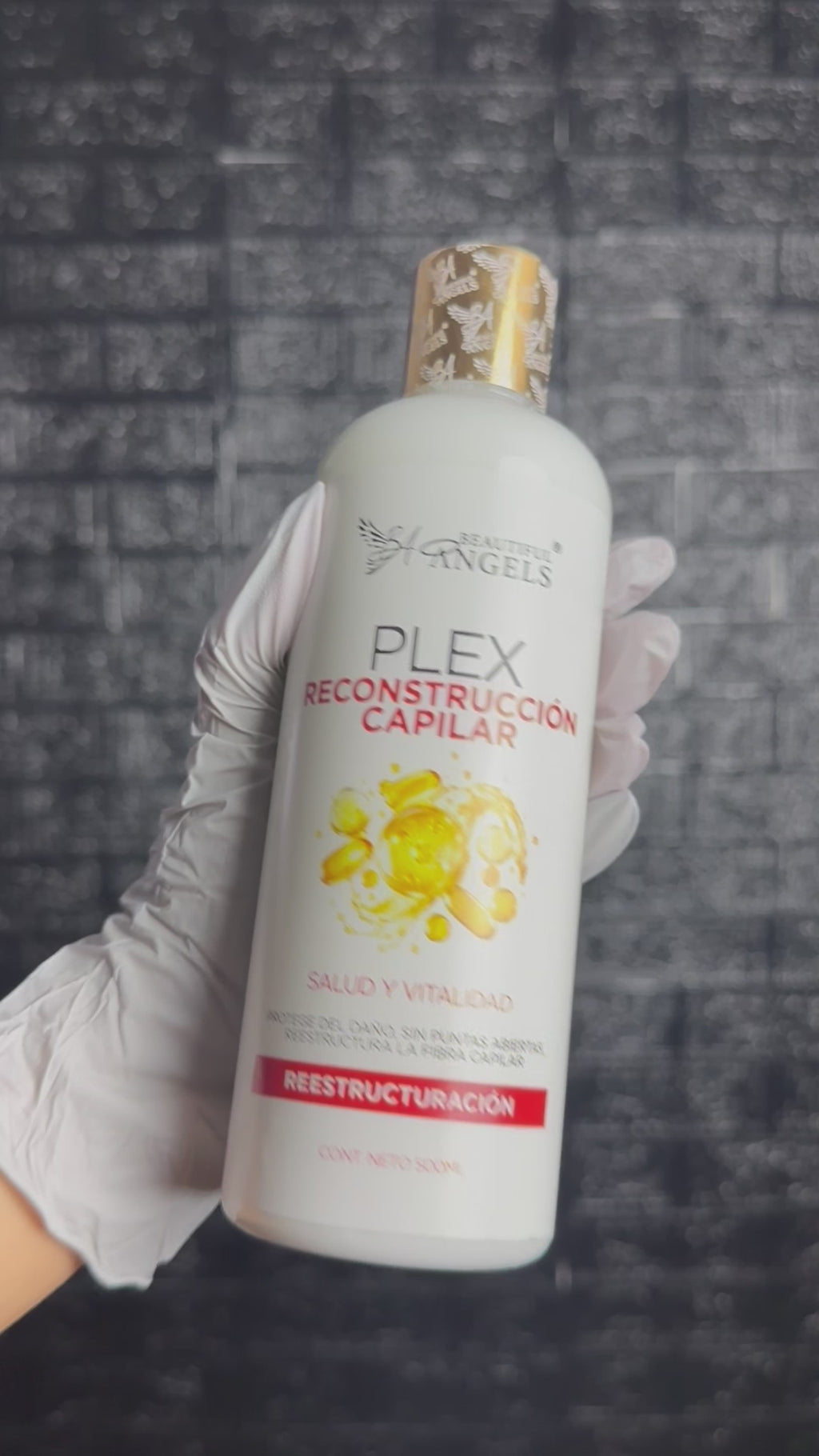 Plex Reconstructor Beautiful Angels: Restauración profunda que fortalece desde el interior, cierra puntas abiertas y devuelve elasticidad para cabello con daños mecánicos, térmicos y químicos.